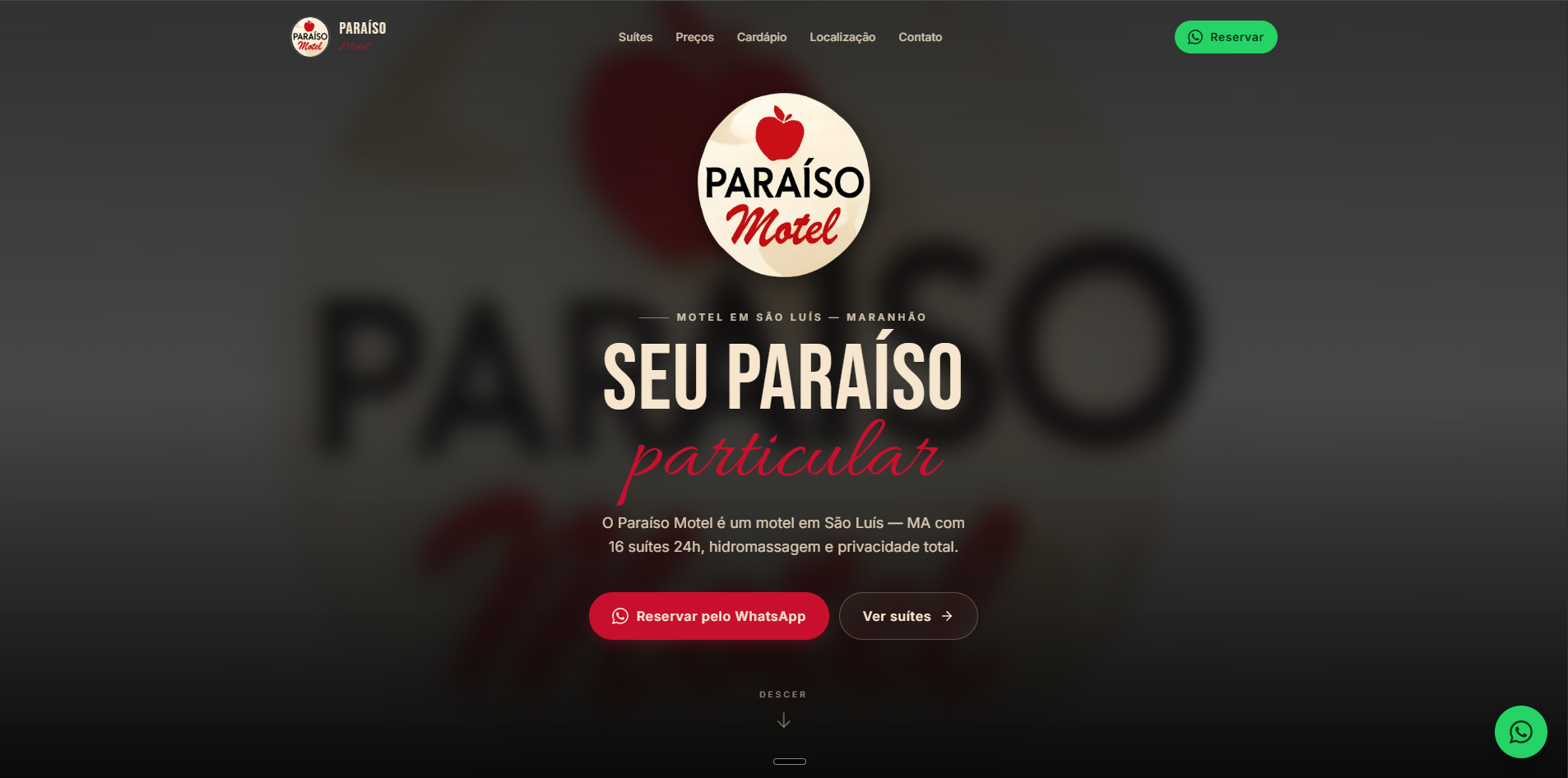 Motel Paraíso — site público